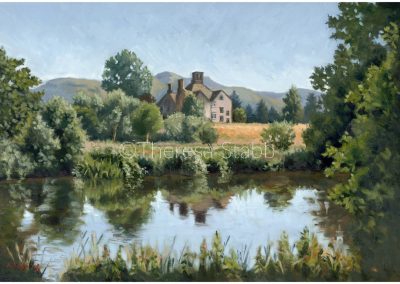 Newton House, Oil on canvas.